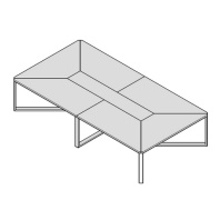 Стол переговоров Metod 360х190