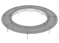 Стол для переговоров круглый с защитной панелью Glassline 500х500х75 Стол для переговоров круглый с защитной панелью Glassline 500х500х75