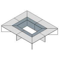 Стол для переговоров Metod Meeting 440х370