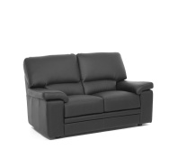 ELLA Диван 2 мест.иск.кожа черная
