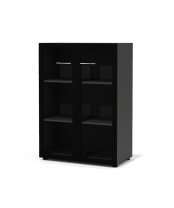 Шкаф Kvins KV-44 + KV-04.1L + KV-04.1R орех американский/антрацит Шкаф Kvins KV-44 + KV-04.1L + KV-04.1R орех американский/антрацит