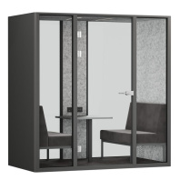 Акустические кабины RV Quattro SoundCube SDC-2.2-GL - задняя стенка стекло