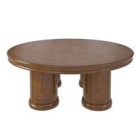 Стол для переговоров круглый Art&Moble шпон матовый 01137 Стол для переговоров круглый Art&Moble шпон матовый 01137