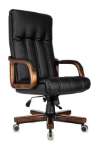 Кресло Бюрократ T-9932Walnut экокожа черная Кресло Бюрократ T-9932Walnut экокожа черная