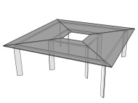 Стол для переговоров квадратный Glassline 230х230х75 Стол для переговоров квадратный Glassline 230х230х75