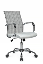 Кресло Art RCH 6017M серо-белая сетка