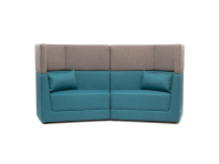 Модульный диван двухместный Element h.1120 с высокой спинкой в ткани 1 категории