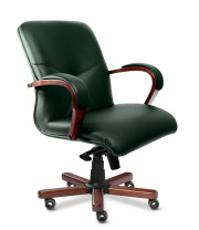 Кресла Multi Office Mercury B зеленая кожа