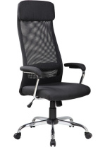 Кресло Riva RCH 8206НХ сетка черная ткань Кресло Riva RCH 8206НХ сетка черная ткань