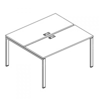 Рабочая станция А4 Б1 170 на металлокаркасе UNO (2х120) Рабочая станция А4 Б1 170 на металлокаркасе UNO (2х120)