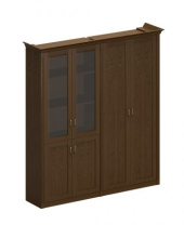 Шкаф высокий комбинированный Perseo ПС 353 ДМ (для одежды + для документов со стеклянными дверями) Шкаф высокий комбинированный Perseo ПС 353 ДМ (для одежды + для документов со стеклянными дверями)