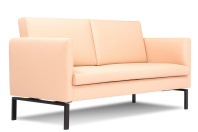 Диван двухместный Otto опоры черные в ткани 1 категории