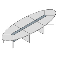 Стол переговоров овальный Ellipse 500х170 Стол переговоров овальный Ellipse 500х170