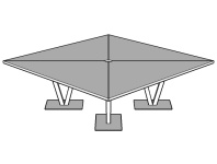 Стол для переговоров квадратный Vix 230х230