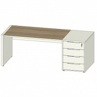 Стол с тумбой приставной Clifford CLF118 Стол с тумбой приставной Clifford CLF118