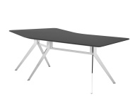 Стол письменный Superjet DM SJT121DX.U999PM изогнутый правый черный