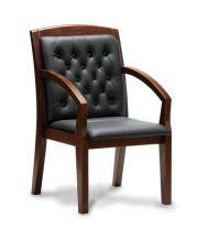 Кресло Zurich D кожа черная