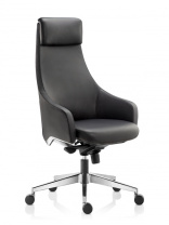 Кресло Гауди черная кожа 